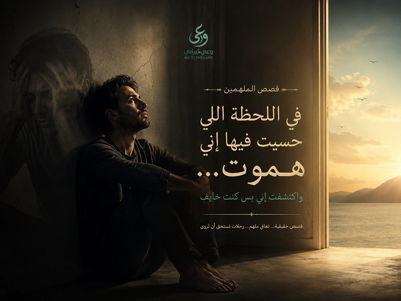 في اللحظة التي ظننتُ أنني سأموت فيها... اكتشفتُ أنني كنتُ فقط خائفًا